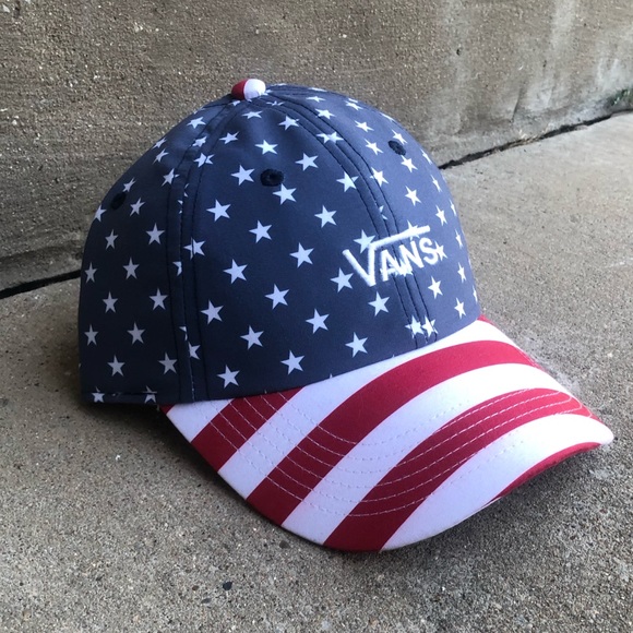 🇺🇸 Limited Vans American Flag Court Print Hat - Picture 2 of 6